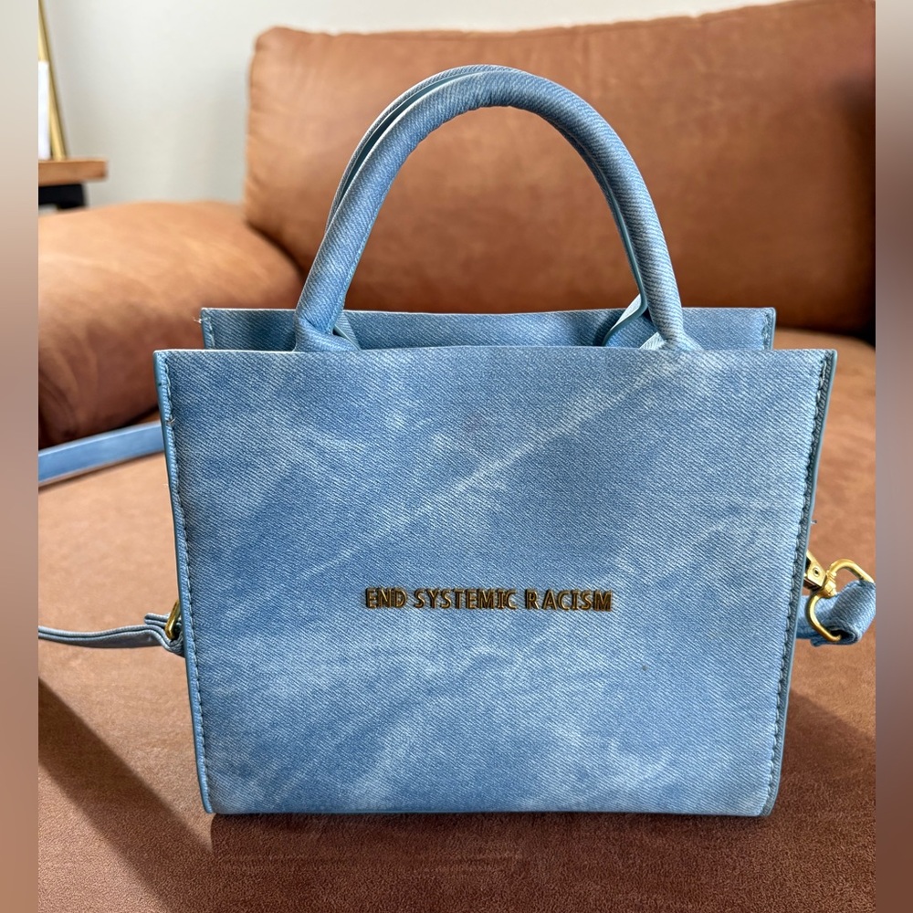 Brandon Blackwood ‘ESR’ Blue Denim Tote Bag